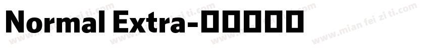 Normal Extra字体转换